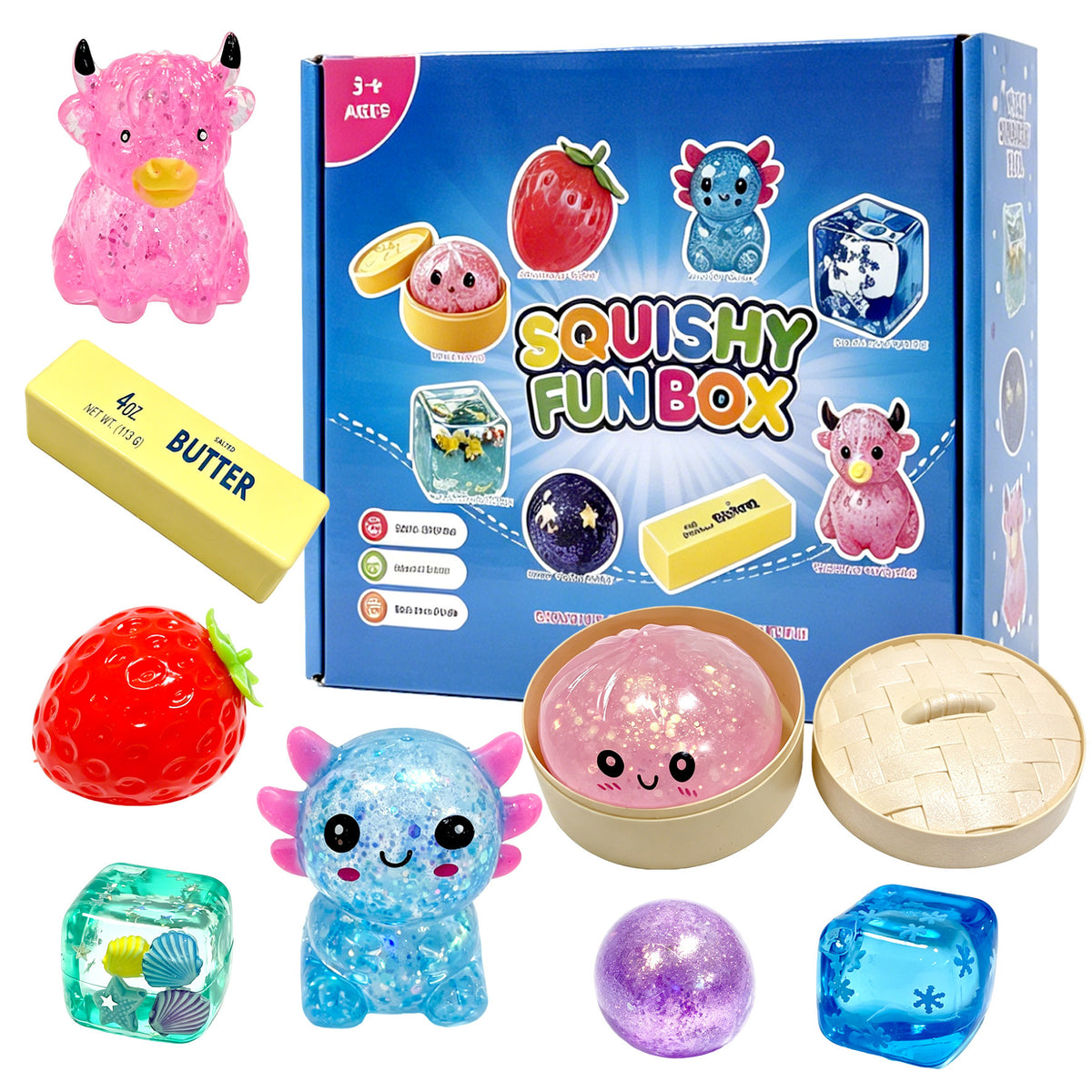 Mystery soft box series pinch music decompression toy blind box